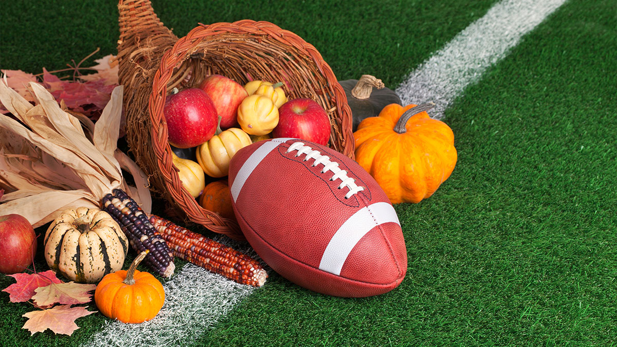 Thanksgiving Day Gridiron Magic: A Playful Feast of Family and Football